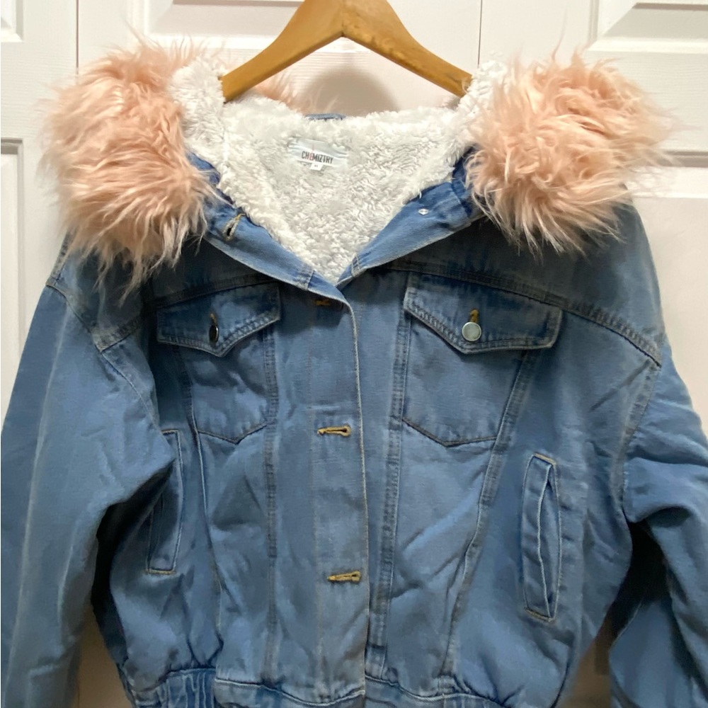 Winter Female Hooded Denim jacket